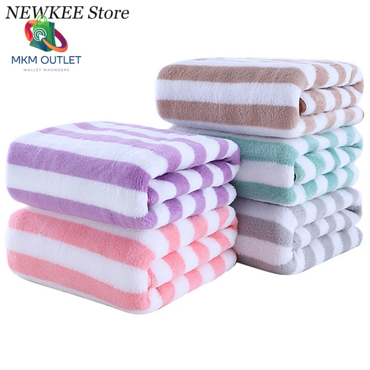 35X75Cm Stripes Absorbent Quick Drying Bath Towel Sets Soft Adults Face Hand Towels Bathroom Microfiber Swim Bath Towels 2022